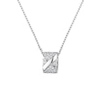 [Cyra]  LIENS EVIDENCE DIAMOND PAVED NECKLACE