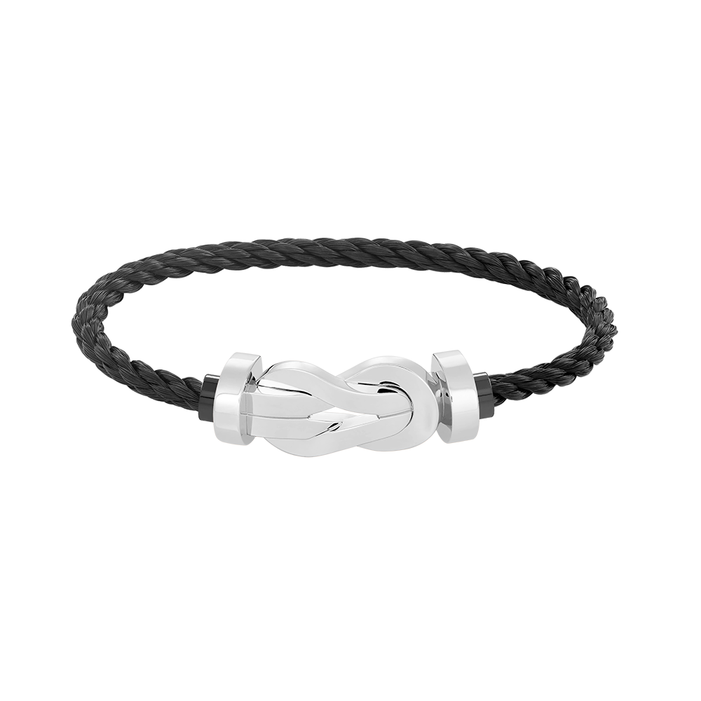 [Cyra]  CHANCE LARGE 8 FIGURE BUCKLE NO DIAMOND BRACELET SILVER