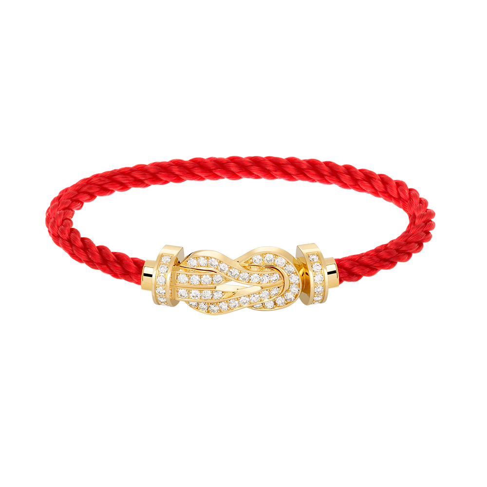 [Cyra]  CHANCE LARGE 8 FIGURE BUCKLE FULLDIAMOND BRACELET GOLD