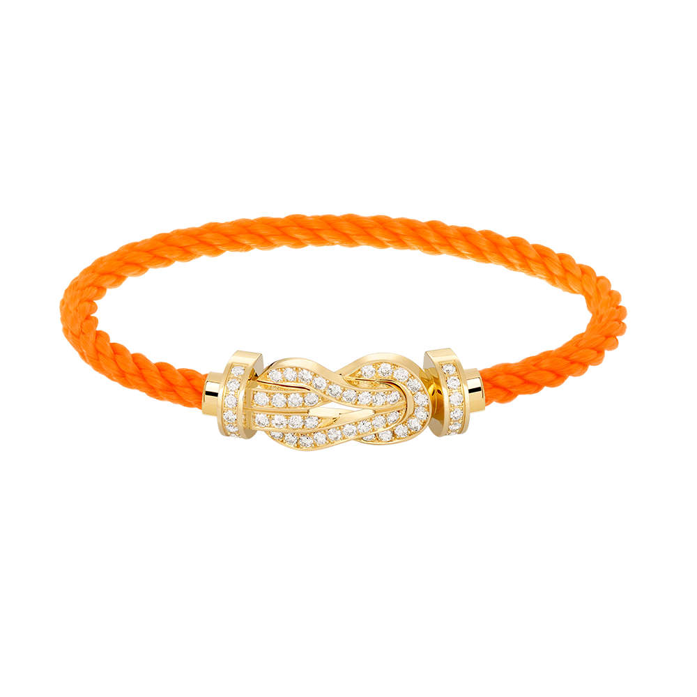 [Cyra]  CHANCE LARGE 8 FIGURE BUCKLE FULLDIAMOND BRACELET GOLD