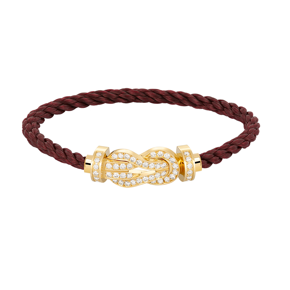 [Cyra]  CHANCE LARGE 8 FIGURE BUCKLE FULLDIAMOND BRACELET GOLD