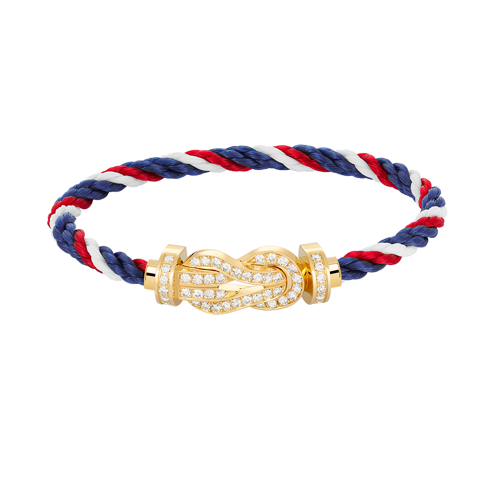 [Cyra]  CHANCE LARGE 8 FIGURE BUCKLE FULLDIAMOND BRACELET GOLD