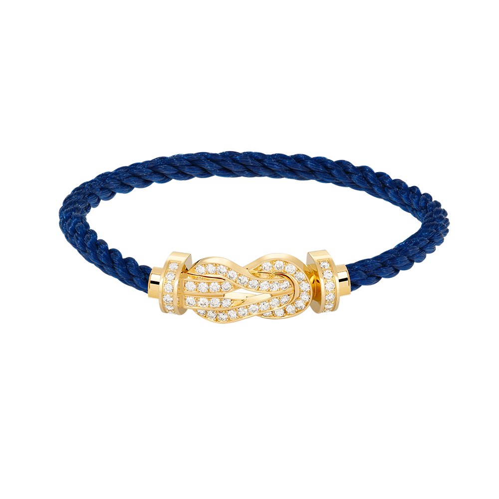 [Cyra]  CHANCE LARGE 8 FIGURE BUCKLE FULLDIAMOND BRACELET GOLD