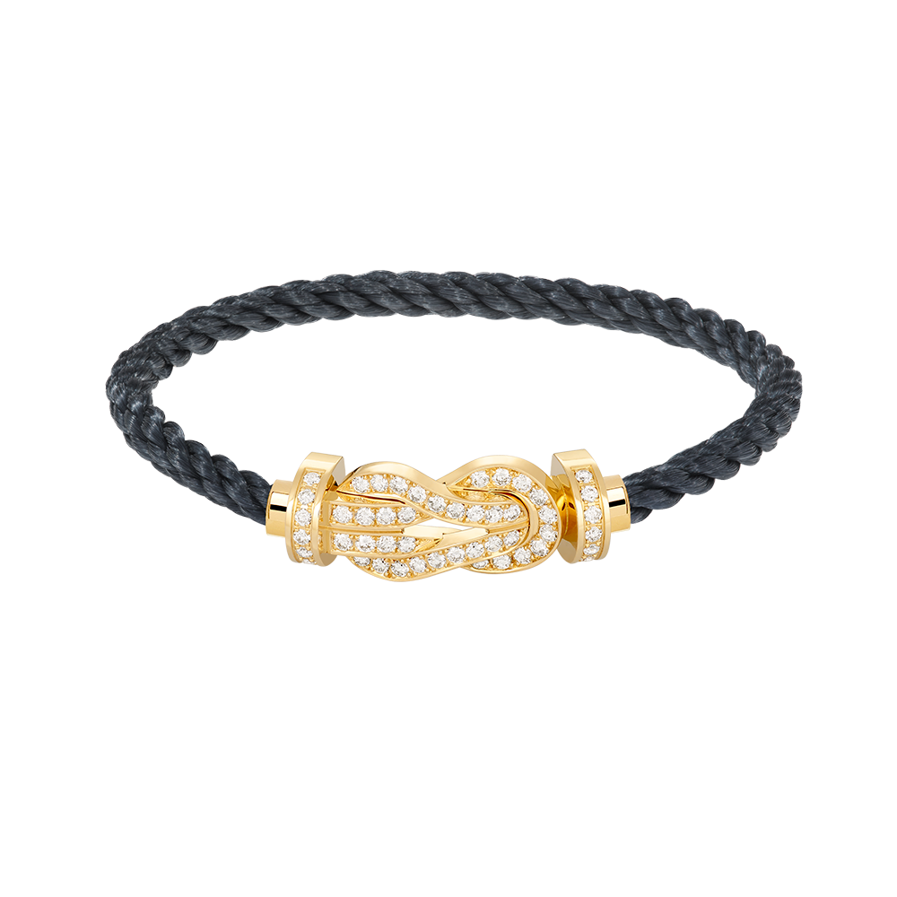 [Cyra]  CHANCE LARGE 8 FIGURE BUCKLE FULLDIAMOND BRACELET GOLD