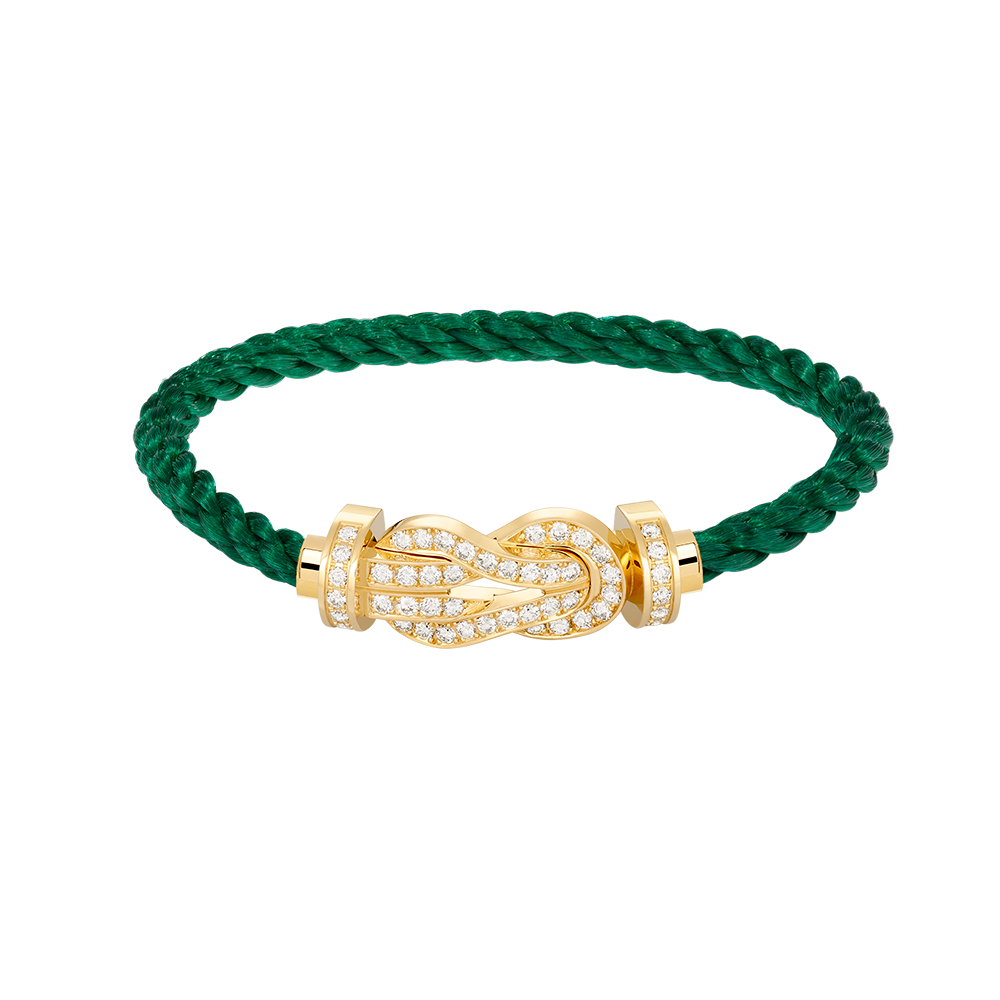 [Cyra]  CHANCE LARGE 8 FIGURE BUCKLE FULLDIAMOND BRACELET GOLD