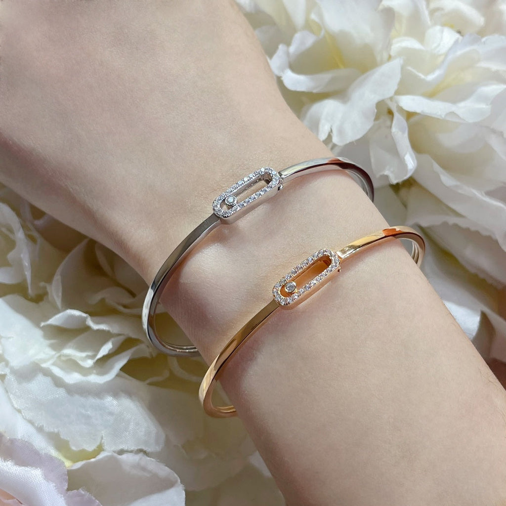[Cyra] Move Uno pavé flex bangle medium