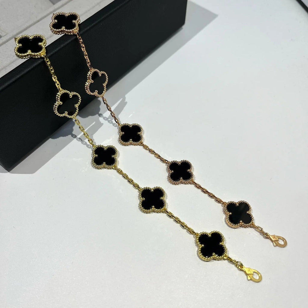 [Cyra] NEUE CLOVER 5 MOTIV ONYX ARMBAND KOLLEKTION