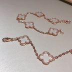 [Cyra] Neues CLOVER 5 MOTIV BERGKRISTALL-ARMBAND