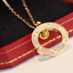 [Cyra]  LOVE NECKLACE ADJUSTABLE ROSE GOLD