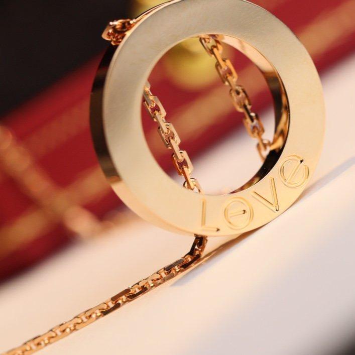 [Cyra]  LOVE NECKLACE ADJUSTABLE ROSE GOLD