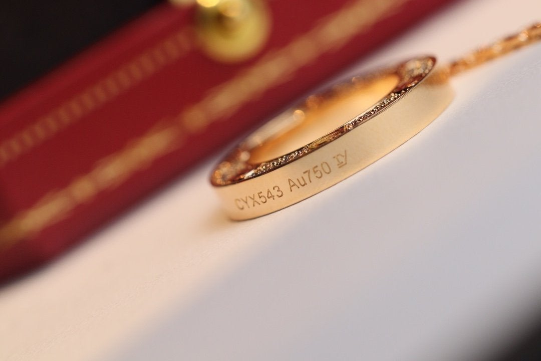 [Cyra]  LOVE NECKLACE ADJUSTABLE ROSE GOLD