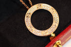 [Cyra]  LOVE NECKLACE ADJUSTABLE ROSE GOLD