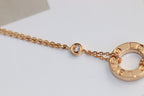 [Cyra] LOVE-HALSKETTE VERSTELLBAR ROSÉGOLD 2 DIAMANTEN