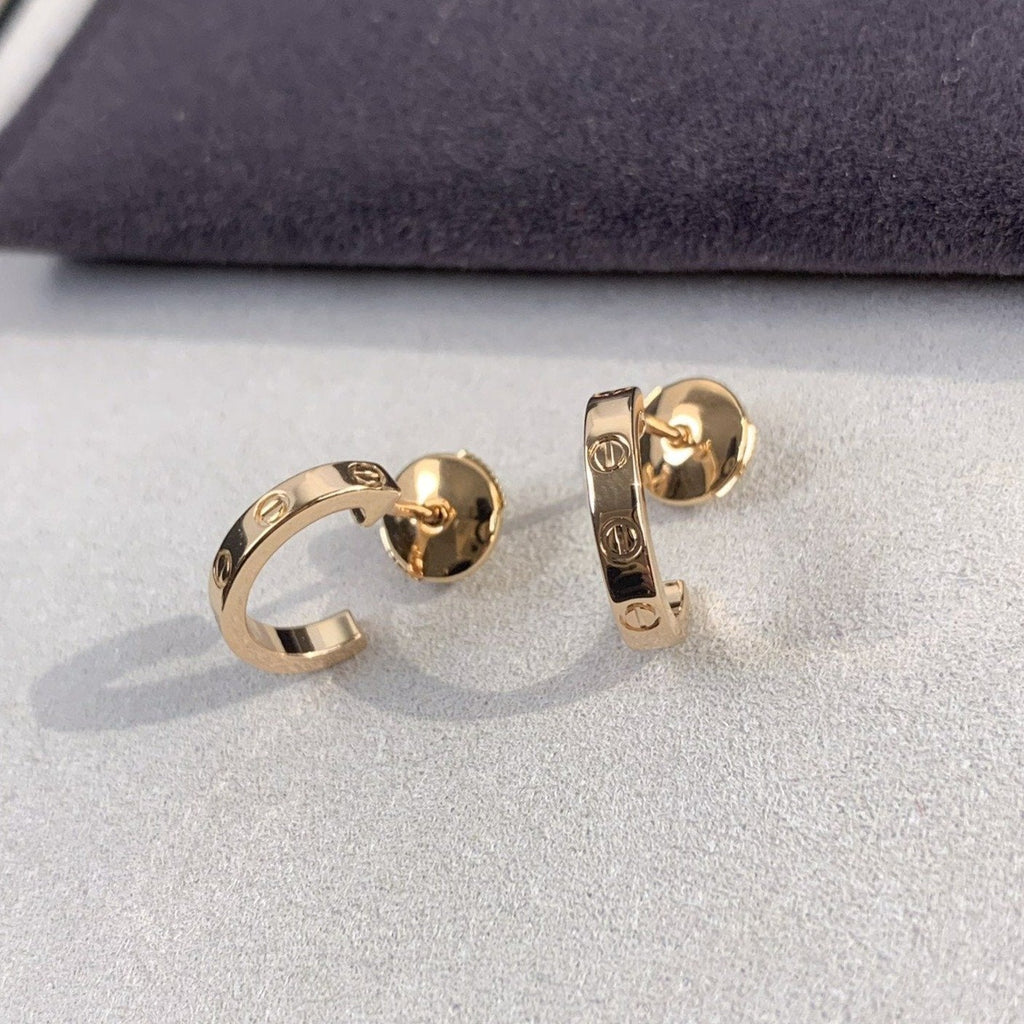 [Cyra] ラブ イヤリング 2.65mm ピンクゴールド