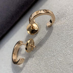 [Cyra] ラブ イヤリング 2.65mm ピンクゴールド