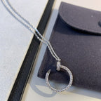 [Cyra]  JUSTE NECKLACE SILVER DIAMONDS