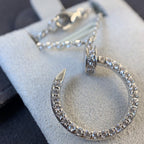 [Cyra]  JUSTE NECKLACE SILVER DIAMONDS