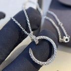 [Cyra]  JUSTE NECKLACE SILVER DIAMONDS