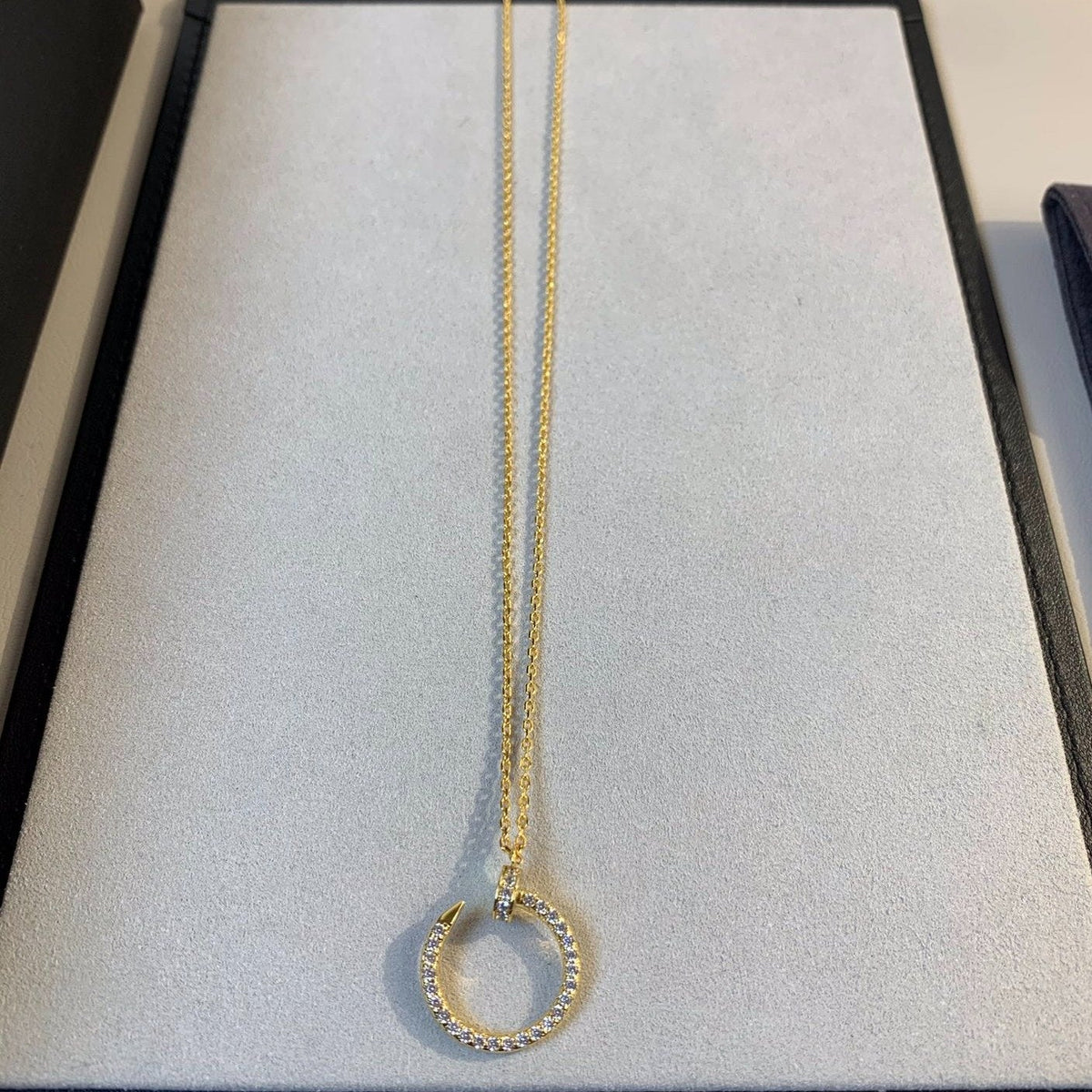 [Cyra]  JUSTE NECKLACE GOLD DIAMONDS