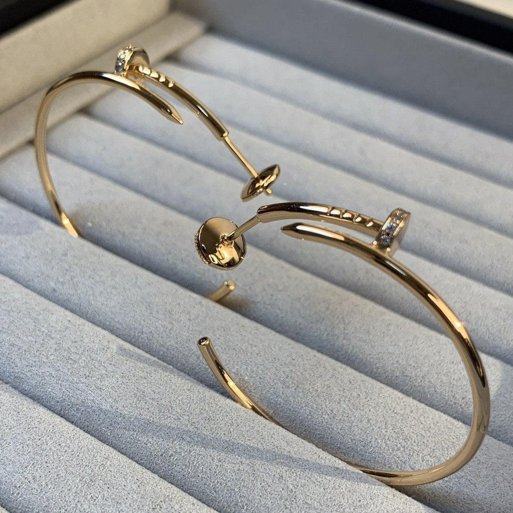 [Cyra]  ジュスト イヤリング ゴールド ダイヤモンド 1.8mm