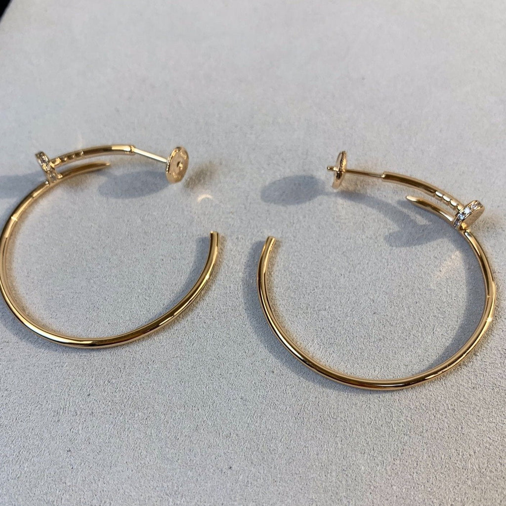 [Cyra]  ジュスト イヤリング ゴールド ダイヤモンド 1.8mm