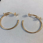 [Cyra]  ジュスト イヤリング ゴールド ダイヤモンド 1.8mm