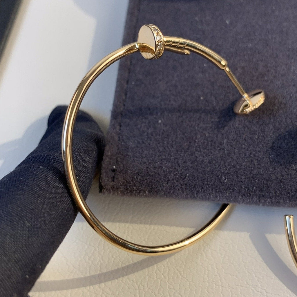 [Cyra]  ジュスト イヤリング ゴールド ダイヤモンド 1.8mm