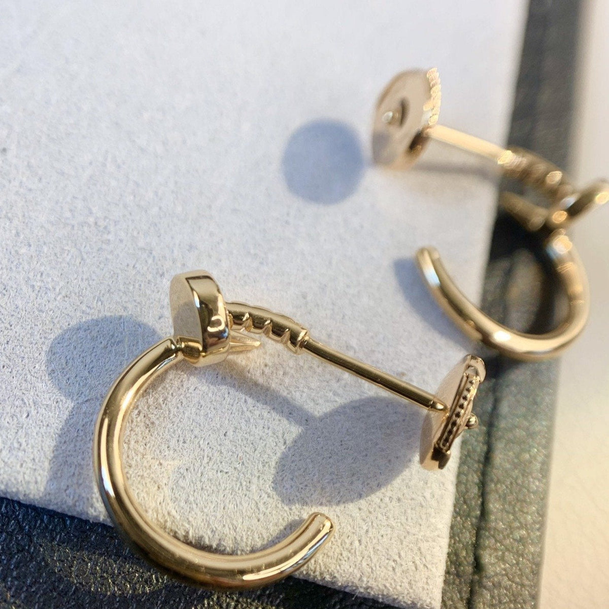 [Cyra]  JUSTE EARRINGS PINK GOLD