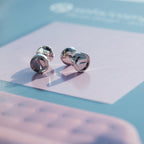 [Cyra]  LOVE EARRINGS SILVER 10MM