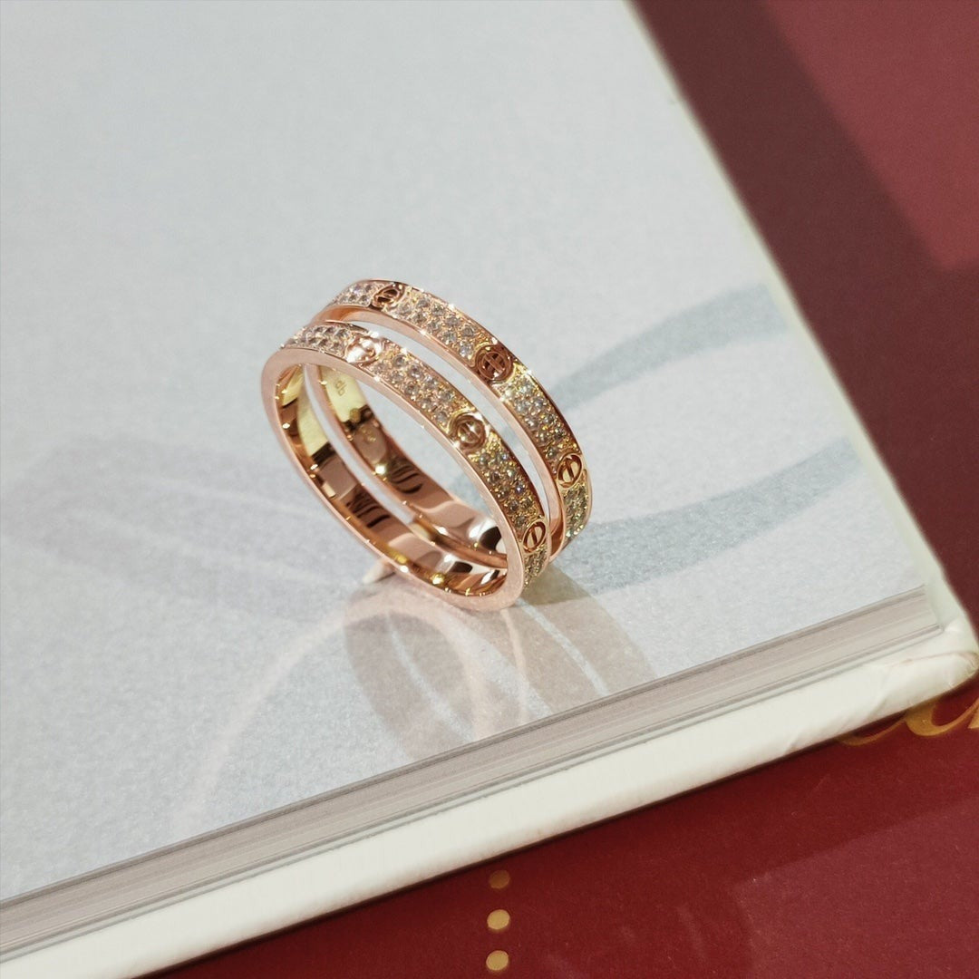 [Cyra]  LOVE RING 2.65MM DIAMOND