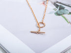 [Cyra]  ECHAPPEE NECKLACE PINK GOLD