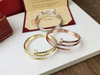 [Cyra] JUSTE UN CLOU ARMBAND 3,5 MM DOPPELREIHIG MIT DIAMANTEN