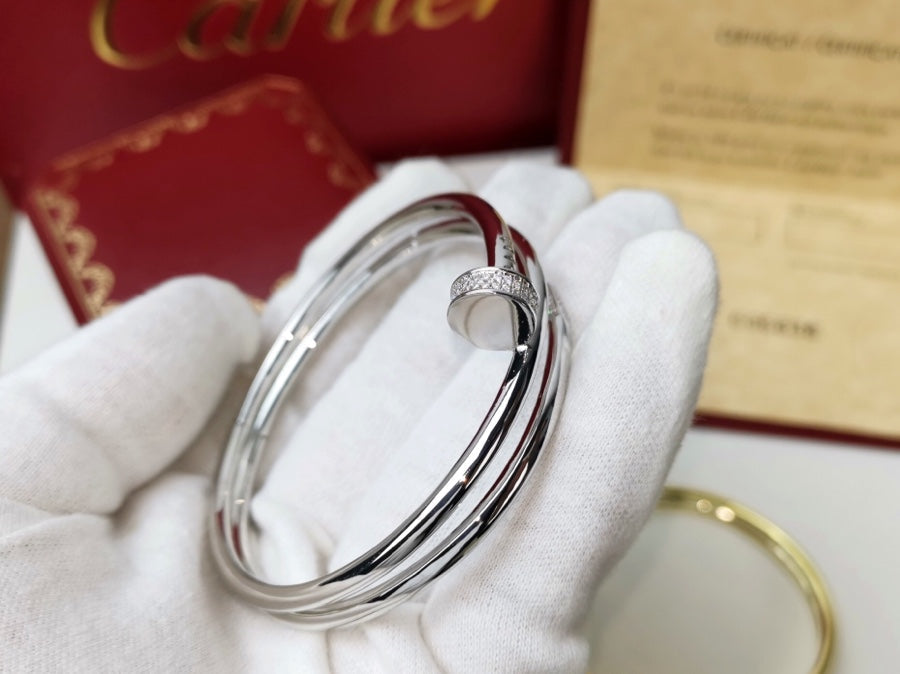 [Cyra]  JUSTE BRACELET 3.5MM DOUBLE ROW DIAMOND