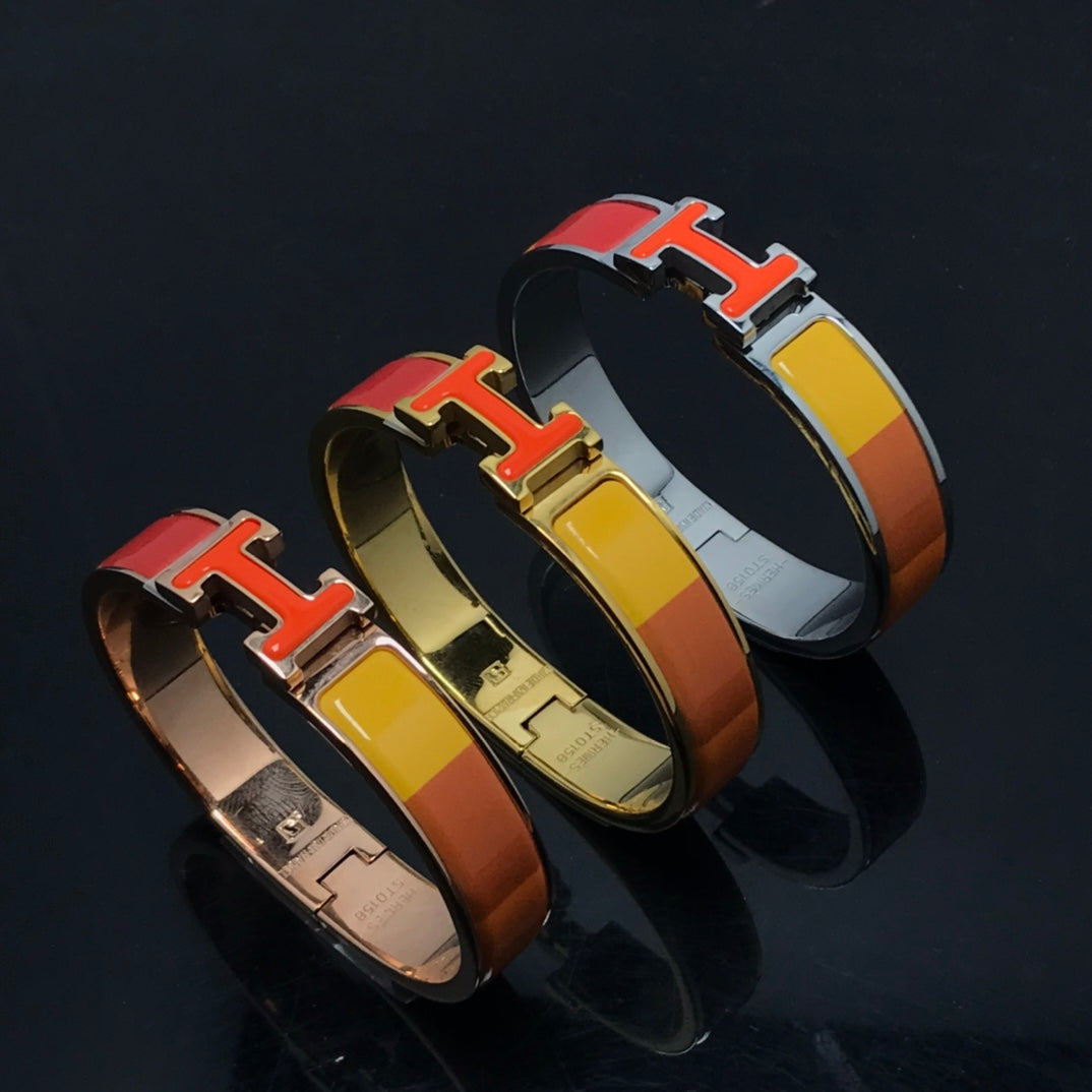 [Cyra] H-ARMBAND ORANGE REGENBOGEN KERAMIK