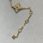 [Cyra]  STAR AND SUN 4 MOTIFS GOLD DIAMONDS BRACELET