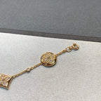 [Cyra]  STAR AND SUN 4 MOTIFS GOLD DIAMONDS BRACELET
