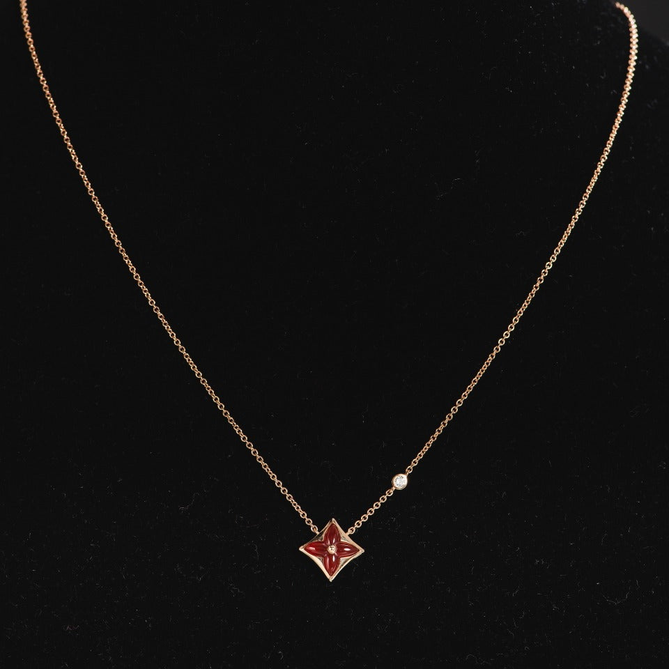 [Cyra] STERN-HALSKETTE ROSÉGOLD 1 DIAMANT