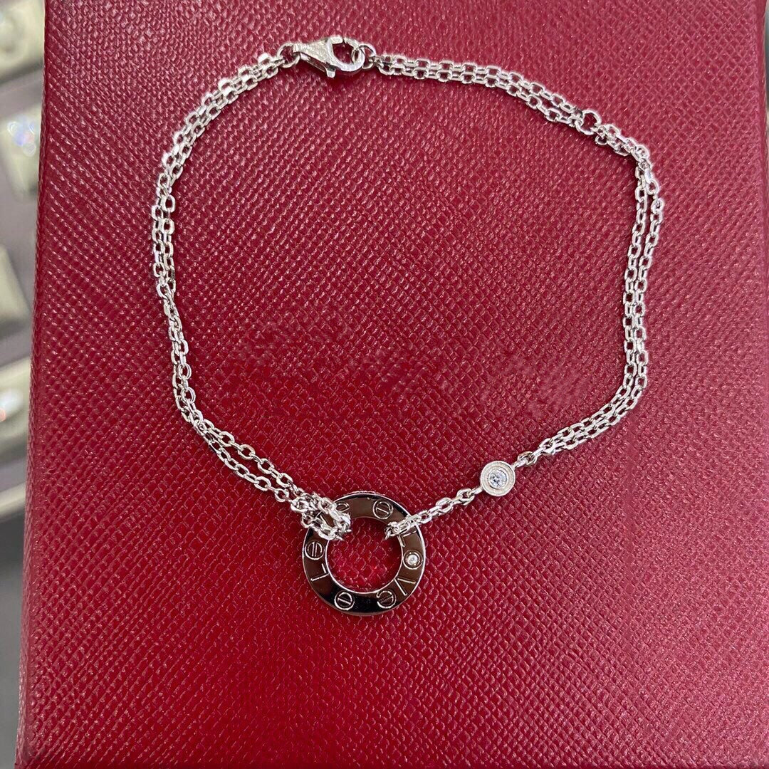 [Cyra]  LOVE BRACELET 2 DIAMOND