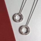 [Cyra]  LOVE NECKLACE ADJUSTABLE SILVER
