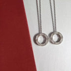 [Cyra]  LOVE NECKLACE ADJUSTABLE SILVER