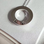 [Cyra]  LOVE NECKLACE ADJUSTABLE SILVER