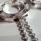 [Cyra]  LOVE NECKLACE ADJUSTABLE SILVER