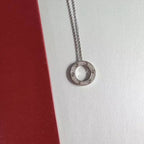 [Cyra]  LOVE NECKLACE ADJUSTABLE SILVER
