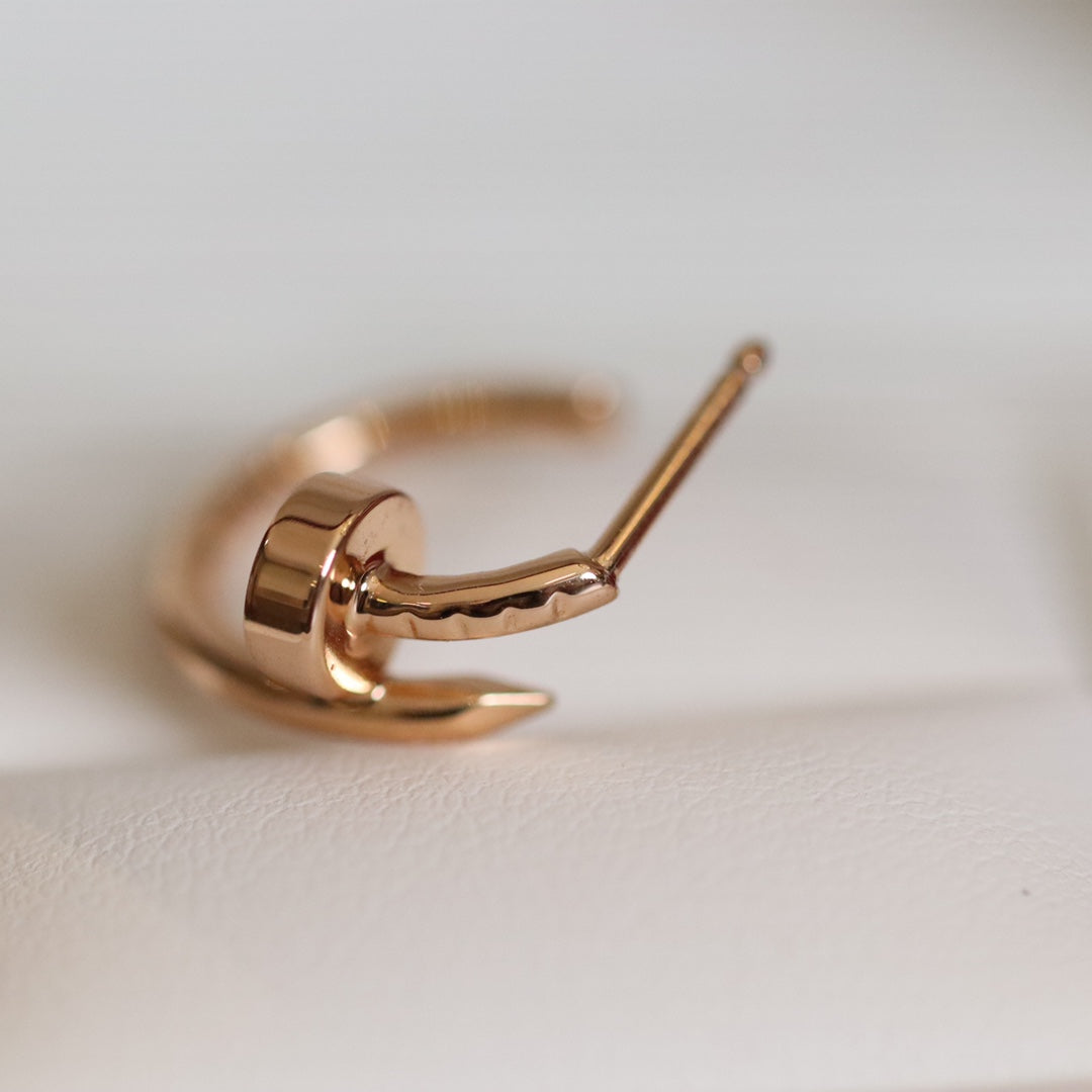 [Cyra]  JUSTE EARRINGS PINK GOLD