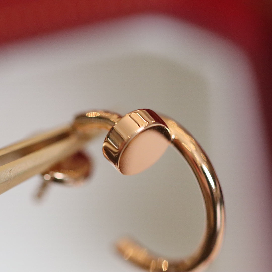 [Cyra]  JUSTE EARRINGS PINK GOLD