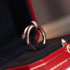 [Cyra]  JUSTE RING 2.65MM PINK GOLD DIAMOND