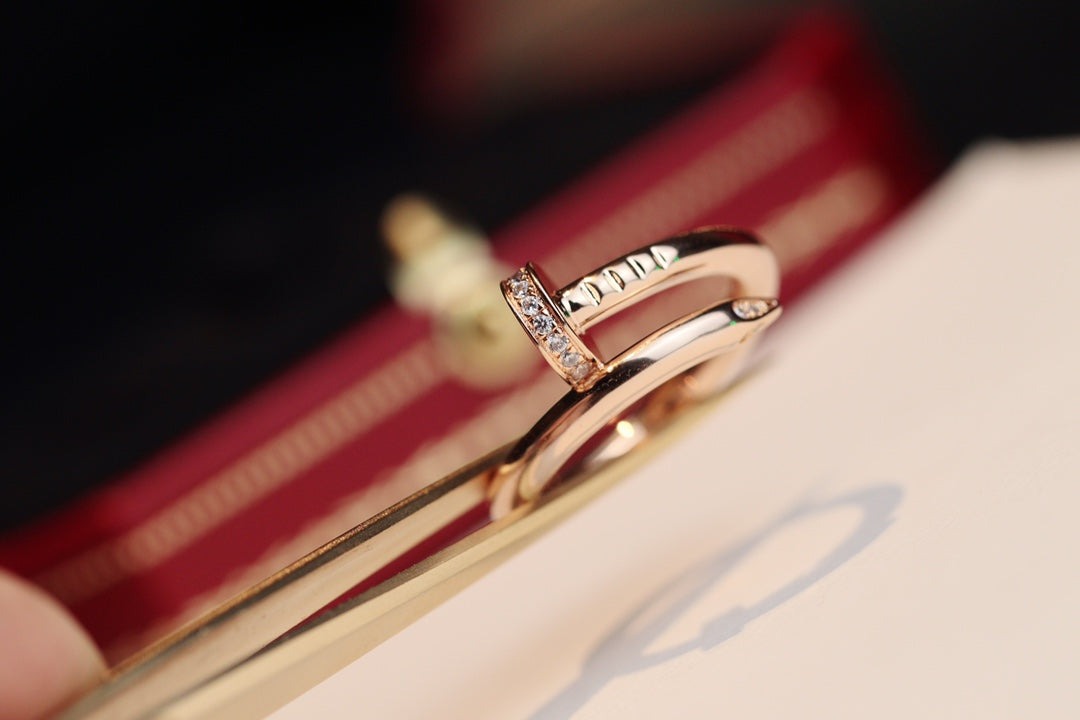 [Cyra]  JUSTE RING 2.65MM PINK GOLD DIAMOND