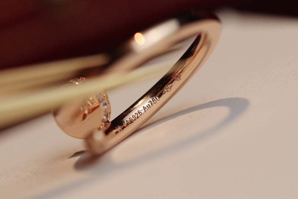 [Cyra]  JUSTE RING 2.65MM PINK GOLD DIAMOND