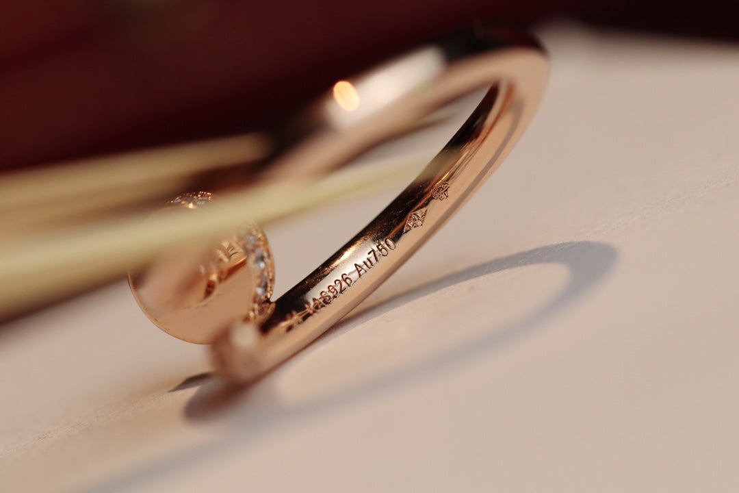 [Cyra]  JUSTE RING 2.65MM PINK GOLD DIAMOND