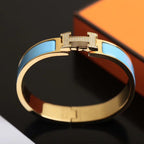 [Cyra]  H CLOUD BLAUES ARMBAND GOLD DIAMANT